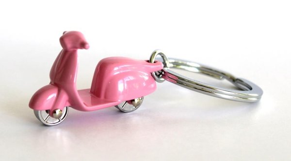 Schlüsselanhänger Scooter rosa